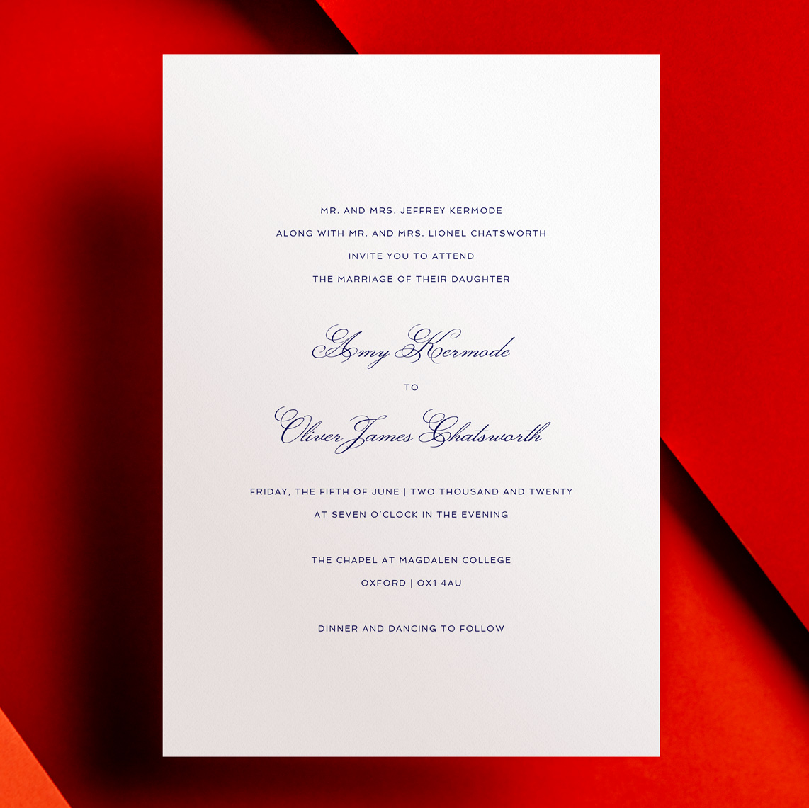 Wedding invitation wording