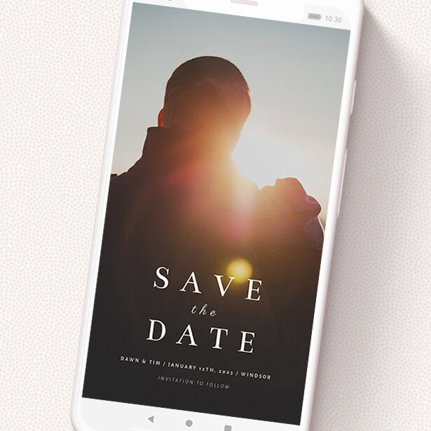 Save the Date digital invitation titled 