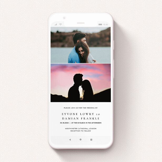 Digital wedding invitation in 