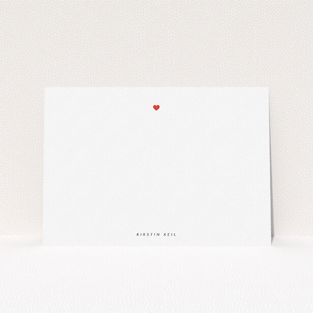 Ladies' personalised note card titled 