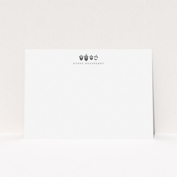 Men's personalised note card titled 