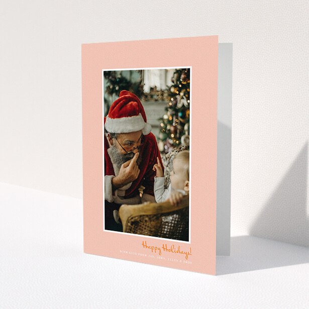 Personalised Christmas card titled 