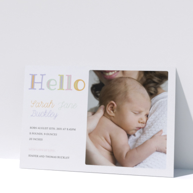 Related Product: Printed Birth Announcements