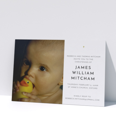 Related Product: Printed Christening Invitations