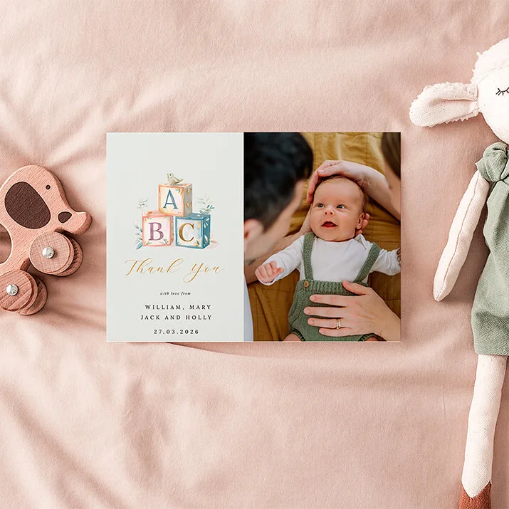 Related Product: Christening Thank You Cards Related Product: Printed Christening Thank You Cards