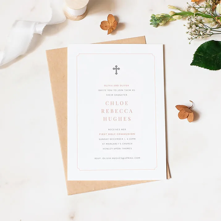 Related Product: First Holy Communion Invitations Related Product: Printed First Holy Communion Invitations