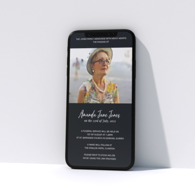 Related Product: Digital Funeral Announcements for WhatsApp
