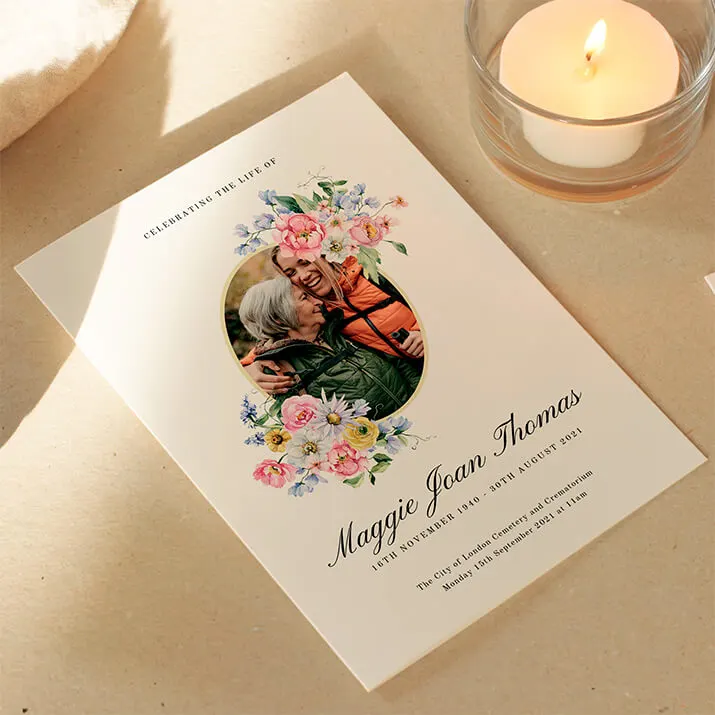 Related Product: Printed Funeral Order of Service