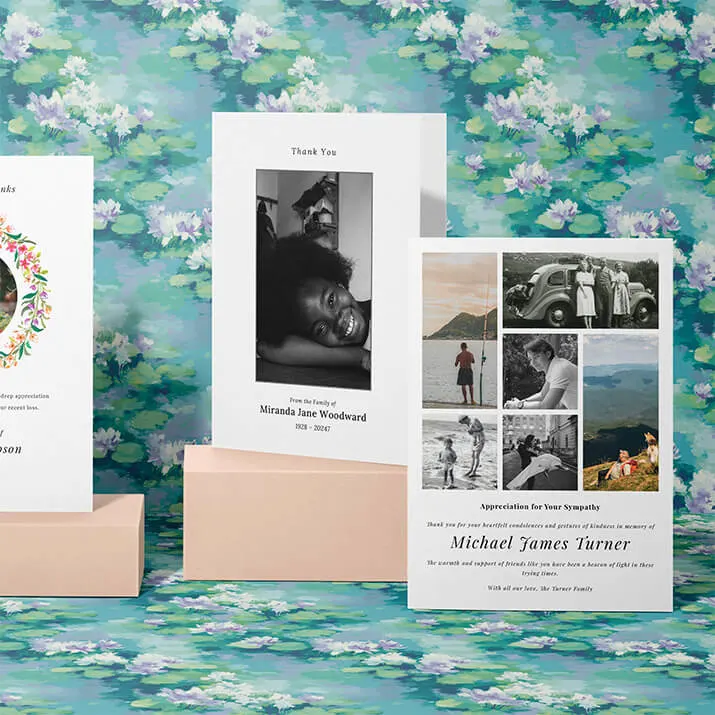 Related Product: Funeral Thank you Card Related Product: Printed Funeral Thank you Card