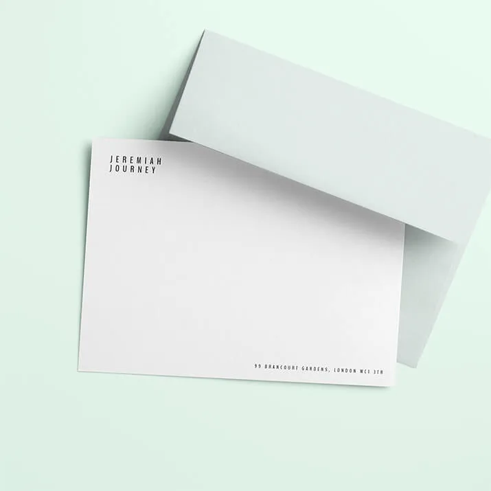 Related Product: Personalised Stationery Note Cards - For Him Related Product: Printed Personalised Stationery Note Cards - For Him
