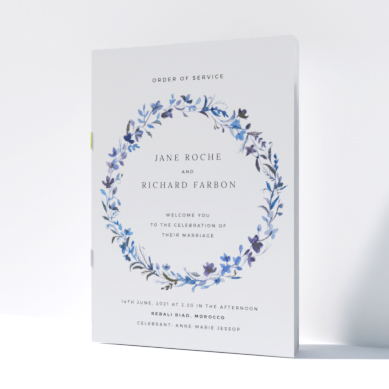 Related Product: Printed Wedding Order of Service