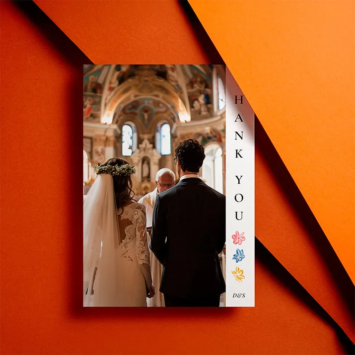 Related Product: Printed Wedding Thank You Cards